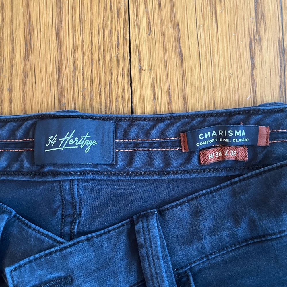 38 x 32 Men's 34 Heritage Dark Navy Jeans - Charisma Fit